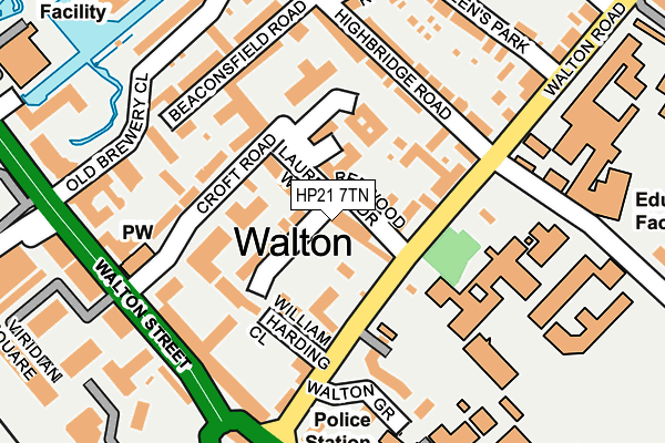 HP21 7TN map - OS OpenMap – Local (Ordnance Survey)