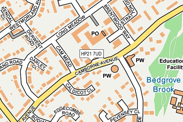 HP21 7UD map - OS OpenMap – Local (Ordnance Survey)