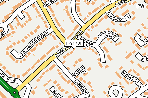 HP21 7UH map - OS OpenMap – Local (Ordnance Survey)