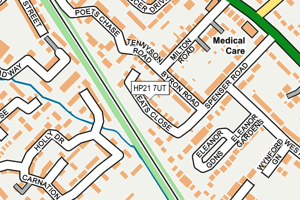 HP21 7UT map - OS OpenMap – Local (Ordnance Survey)