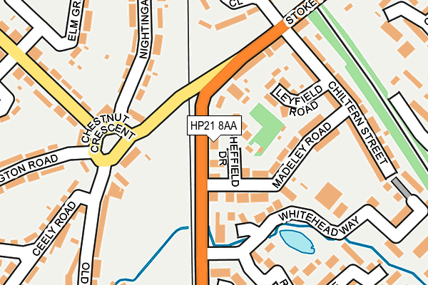 HP21 8AA map - OS OpenMap – Local (Ordnance Survey)