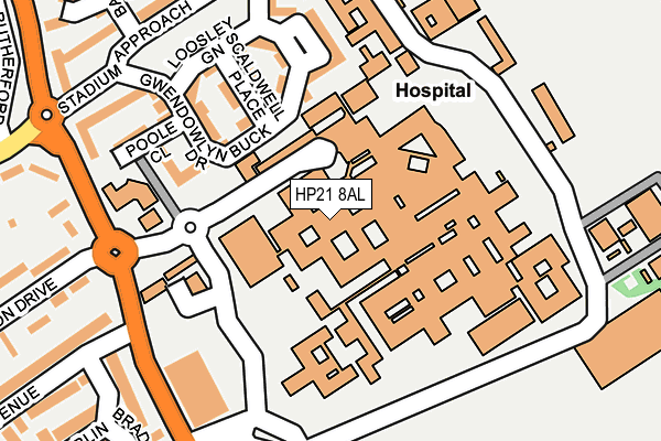 HP21 8AL map - OS OpenMap – Local (Ordnance Survey)