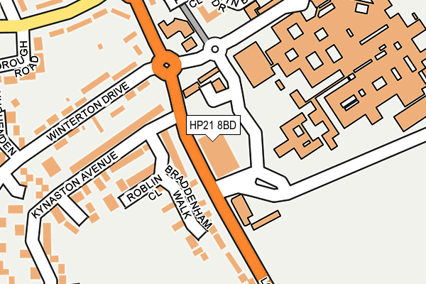 HP21 8BD map - OS OpenMap – Local (Ordnance Survey)