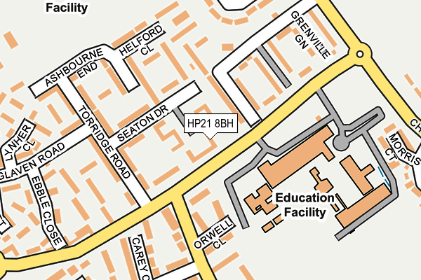 HP21 8BH map - OS OpenMap – Local (Ordnance Survey)