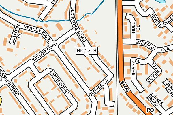 HP21 8DH map - OS OpenMap – Local (Ordnance Survey)