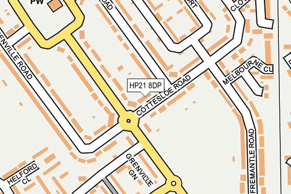 HP21 8DP map - OS OpenMap – Local (Ordnance Survey)