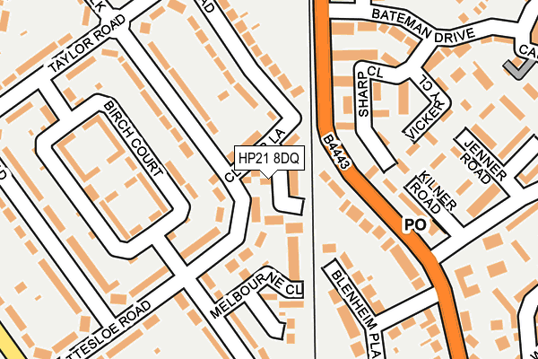 HP21 8DQ map - OS OpenMap – Local (Ordnance Survey)
