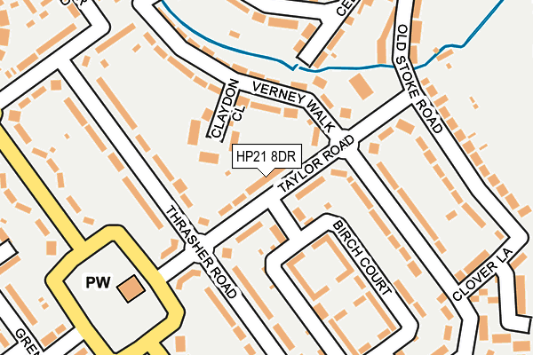 HP21 8DR map - OS OpenMap – Local (Ordnance Survey)