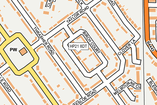 HP21 8DT map - OS OpenMap – Local (Ordnance Survey)