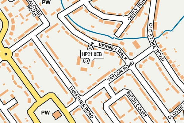 HP21 8EB map - OS OpenMap – Local (Ordnance Survey)