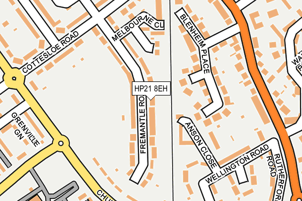 HP21 8EH map - OS OpenMap – Local (Ordnance Survey)