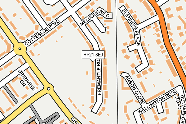 HP21 8EJ map - OS OpenMap – Local (Ordnance Survey)