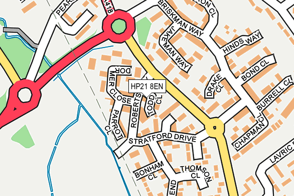 HP21 8EN map - OS OpenMap – Local (Ordnance Survey)