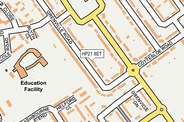 HP21 8ET map - OS OpenMap – Local (Ordnance Survey)