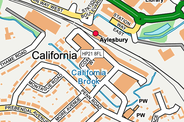 HP21 8FL map - OS OpenMap – Local (Ordnance Survey)
