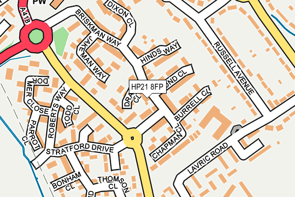 HP21 8FP map - OS OpenMap – Local (Ordnance Survey)