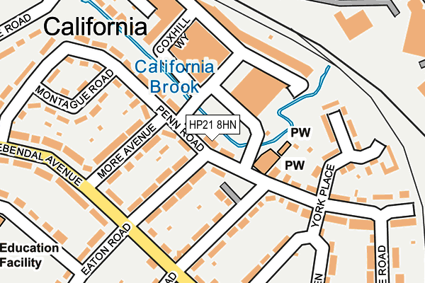 HP21 8HN map - OS OpenMap – Local (Ordnance Survey)