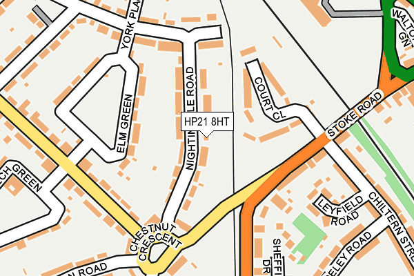 HP21 8HT map - OS OpenMap – Local (Ordnance Survey)