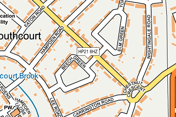 HP21 8HZ map - OS OpenMap – Local (Ordnance Survey)