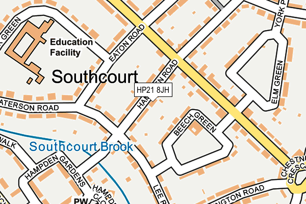 HP21 8JH map - OS OpenMap – Local (Ordnance Survey)