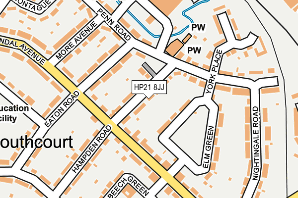 HP21 8JJ map - OS OpenMap – Local (Ordnance Survey)