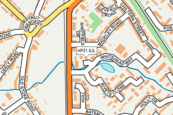 HP21 8JL map - OS OpenMap – Local (Ordnance Survey)