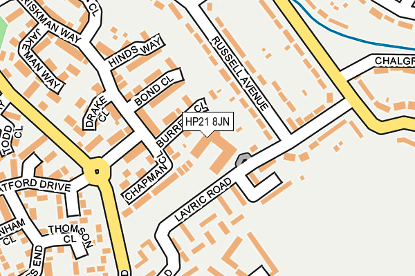 HP21 8JN map - OS OpenMap – Local (Ordnance Survey)