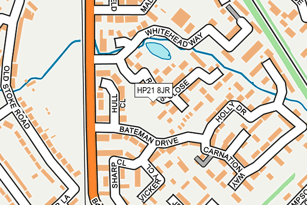 HP21 8JR map - OS OpenMap – Local (Ordnance Survey)