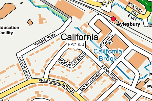 HP21 8JU map - OS OpenMap – Local (Ordnance Survey)