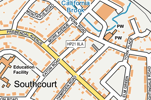 HP21 8LA map - OS OpenMap – Local (Ordnance Survey)