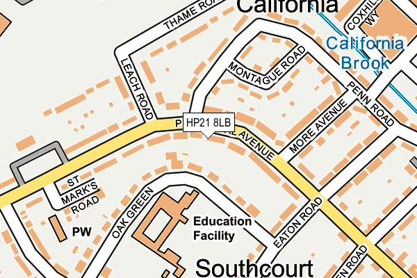 HP21 8LB map - OS OpenMap – Local (Ordnance Survey)