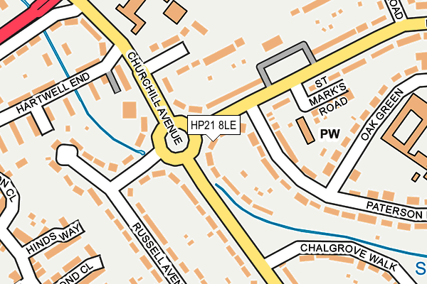 HP21 8LE map - OS OpenMap – Local (Ordnance Survey)