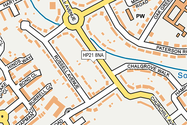 HP21 8NA map - OS OpenMap – Local (Ordnance Survey)