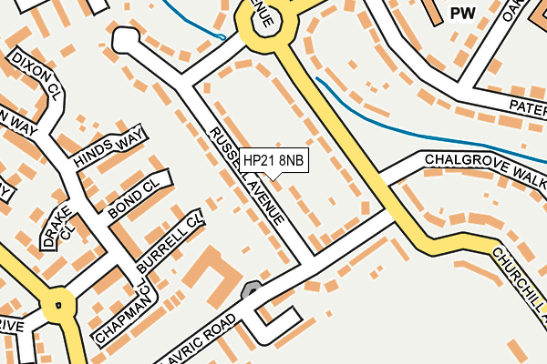 HP21 8NB map - OS OpenMap – Local (Ordnance Survey)