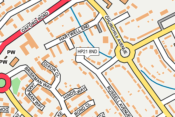 HP21 8ND map - OS OpenMap – Local (Ordnance Survey)