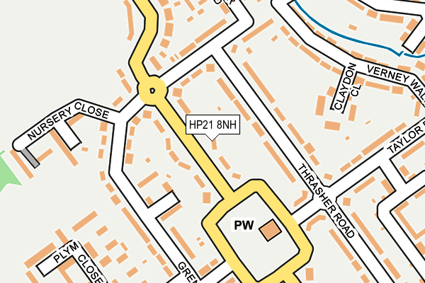 HP21 8NH map - OS OpenMap – Local (Ordnance Survey)