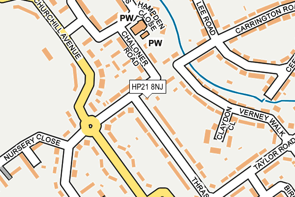 HP21 8NJ map - OS OpenMap – Local (Ordnance Survey)