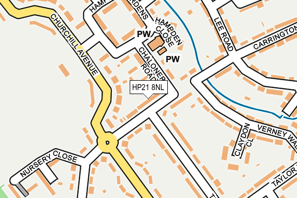 HP21 8NL map - OS OpenMap – Local (Ordnance Survey)