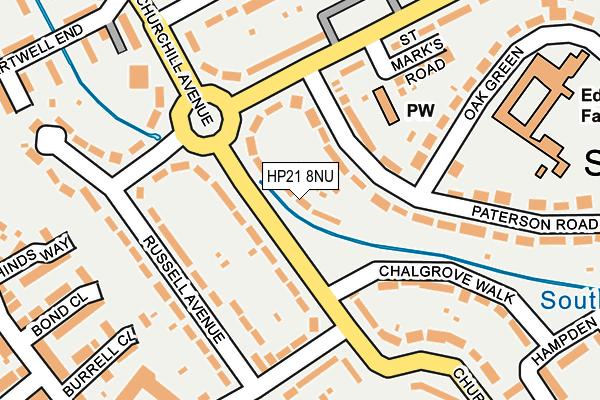 HP21 8NU map - OS OpenMap – Local (Ordnance Survey)
