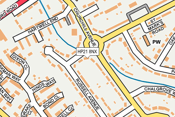 HP21 8NX map - OS OpenMap – Local (Ordnance Survey)
