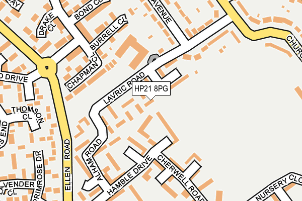 HP21 8PG map - OS OpenMap – Local (Ordnance Survey)