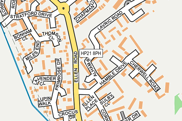 HP21 8PH map - OS OpenMap – Local (Ordnance Survey)