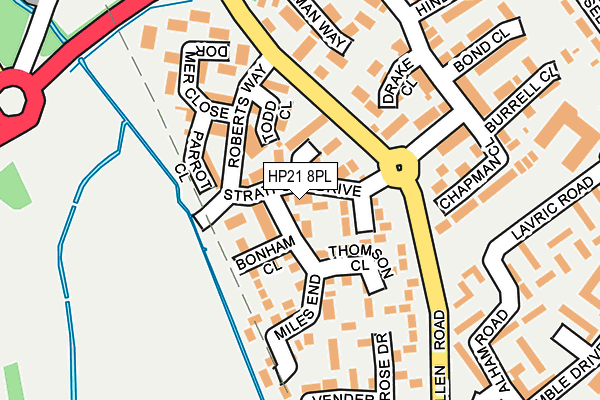 HP21 8PL map - OS OpenMap – Local (Ordnance Survey)