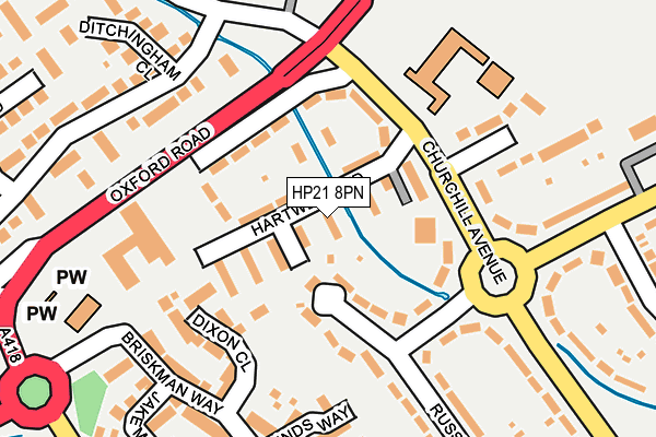 HP21 8PN map - OS OpenMap – Local (Ordnance Survey)