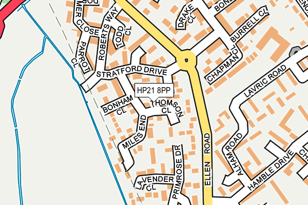 HP21 8PP map - OS OpenMap – Local (Ordnance Survey)
