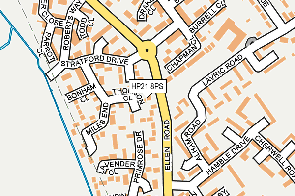HP21 8PS map - OS OpenMap – Local (Ordnance Survey)