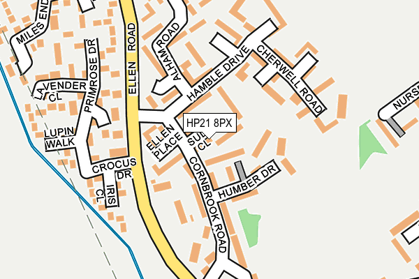 HP21 8PX map - OS OpenMap – Local (Ordnance Survey)