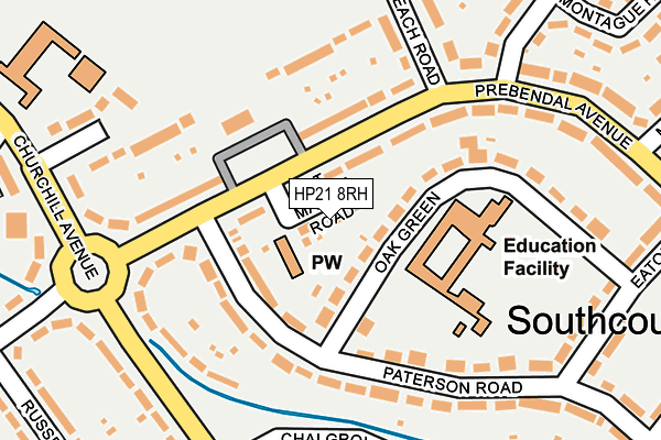 HP21 8RH map - OS OpenMap – Local (Ordnance Survey)