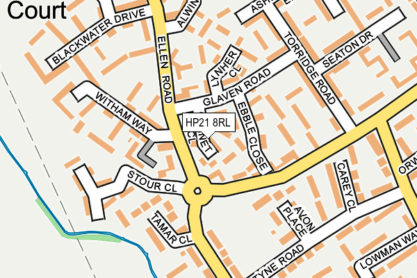 HP21 8RL map - OS OpenMap – Local (Ordnance Survey)