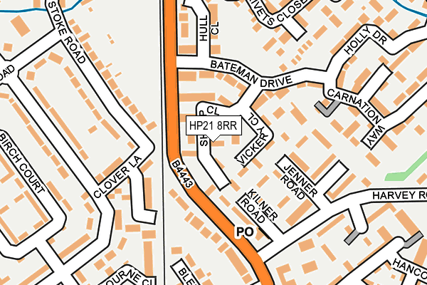 HP21 8RR map - OS OpenMap – Local (Ordnance Survey)